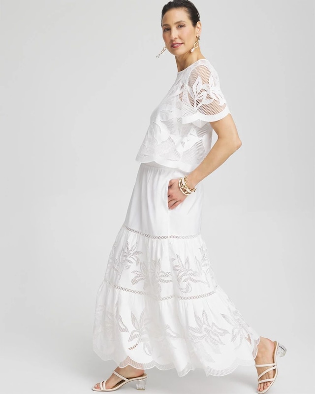 Poplin Pull-on Maxi Skirt - image 2